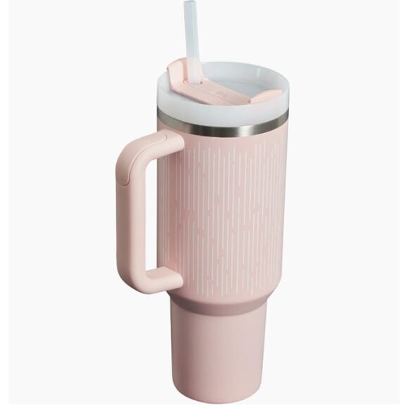 Stanley Soft Rain Bloom The Flowstate Quencher H2.0 40oz Tumbler Pink Pastel NIB - Picture 2 of 7